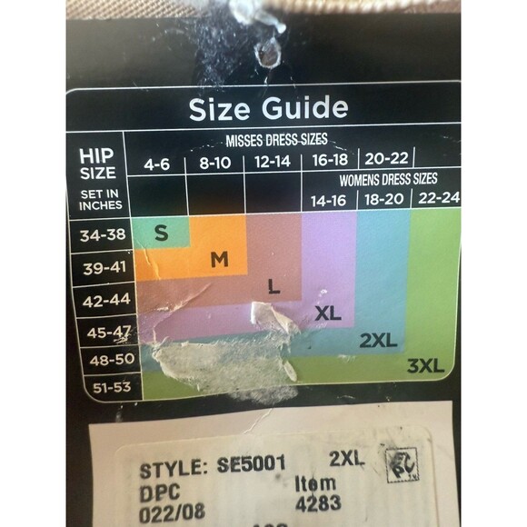 NWT Maidenform Size 2XL High Waist Thigh Slimmer Firm Control Beige Shapewear - Picture 4 of 6